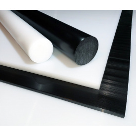 Полиацеталь РОМ-С стержень черный диаметр 10,0 – 200,0 мм (1000мм)