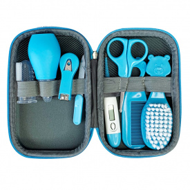 Дитячий гігієнічний набір Mega Zayka MGZ-0718(Blue) у футлярі