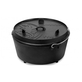 Котелок-жаровня чугунная Petromax Dutch Oven ft 18 на ножках 16,1 л (1017-ft18)