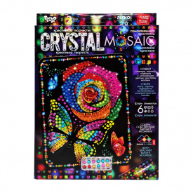 Креативна творчість "Crystal mosaic Квітка" Danko Toys CRM-02-07 6 форм елементів