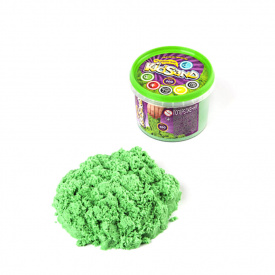Набір креативної творчості "Кінетичний пісок "KidSand" Danko Toys KS-01-06 400 гр Зелений