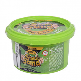 Набір креативної творчості "Stretch Sand" Danko Toys STS-02-01U 400 гр Зелений