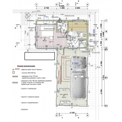 Модульная сауна 7,0х3,6м со SPA зоной 7,5х4,0м и SPA бассейном Swimspa Helios от Thermowood Production Київ