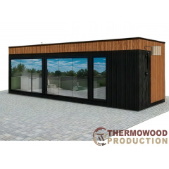 Модульная сауна 8,2х3,0м со SPA бассейном Superior Spas Premium Onyx и Chill Tub Original Бушево