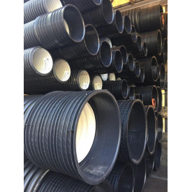 Труба кан. гофрована 800/683 мм, довж. 6 м, SN 8 з муфтою та ущільн