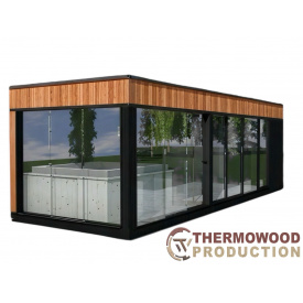 Модульная сауна 8,2х3,0м со SPA бассейном Superior Spas Premium Onyx и Chill Tub Original