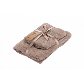 Набор полотенец махровых Ardesto Lotus 2 шт Бежевый (ART2357NS)