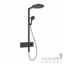 Душевая стойка с термостатом Hansgrohe hansgrohe Raindance Alive S 300 1jet ShowerSelect Comfort 24582340 черный матовый хром