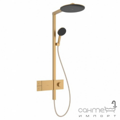 Душевая стойка с термостатом Hansgrohe Raindance Alive S 300 1jet EcoSmart ShowerSelect Comfort 24583140 бронза браш Чернигов