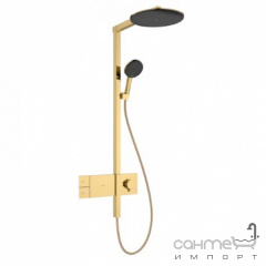 Душевая стойка с термостатом Hansgrohe Raindance Alive S 300 1jet ShowerSelect Comfort 24582990 золото Васильків