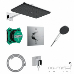 Душевая система скрытого монтажа с термостатом Hansgrohe Raindance Alive Q 210/340 1jet 24620000 хром Черкаси