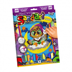 Набір для творчості "SandArt" Danko Toys SA-02-01…10 фреска з піску Сова