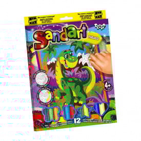Набір для творчості "SandArt" Danko Toys SA-02-01…10 фреска з піску Динозавр