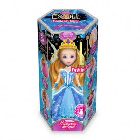 Дитячий набір для творчості "Princess Doll" Danko Toys CLPD-02 укр Блакитна сукня