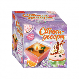 Гелева свічка-десерт "Тірамісу" Ранок 10100526 своїми руками