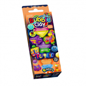 Набор для креативного творчества BUBBLE CLAY FLUORIC Danko Toys BBC-FL-6-01U Вид 1