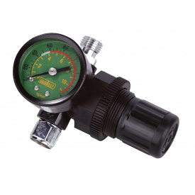 Редуктор с манометром для краскопульта MASTERTOOL 0-12 бар 1/4" 80-8918