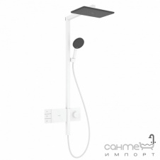 Душевая стойка с термостатом Hansgrohe Raindance Alive Q 210/340 2jet ShowerSelect Comfort 24590700 белый матовый