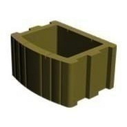 Квітник квадратна Золотий Мандарин 500х400х250 мм на сірому цементі гірчичний Кам'янське