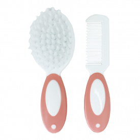 Набір дитячий гребінець і щітка Mega Zayka MGZ-0717(Pink) в блістері