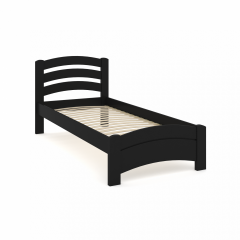 Ліжко Денвер бук чорний лак, 90х200 Ясногородка