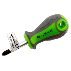 Викрутка Lemanso PH6x38 LTL40006 сіро-зелена