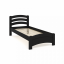 Ліжко Денвер бук чорний лак, 90х200 Ясногородка