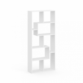 Стелаж Вілсон білий 160х70х25 8 пол