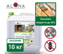 Антисептик Алана-2 1:9 для обробки дерев'яних конструкцій, 10 кг, функція ґрунтування, не замерзає до -7