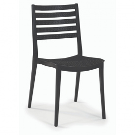 Пластиковий стілець Зара чорний