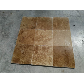 Травертин Ноче Крос Кат 30x60x2 шліфований заповнений, для терас, доріжок, басейнів