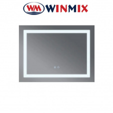 Зеркало для ванной комнаты Winmix WARM MR12-80x60-REVERSE (с LED-подсветкой, антизапотевание)