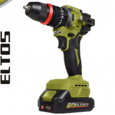 Шуруповерт аккумуляторный ударный бесщеточный ELTOS ДА-20/13 UBL DFR (2*(20В, 2 Ач)) в кейсе