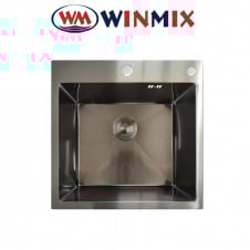 Кухонная мойка Winmix MH5050 Decor Nano-Black из нержавеющей стали, Графит