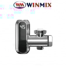 Електричний проточний водонагрівач Winmix Electra 650-E (з індикатором темп) на вилив 3,3 кВт, Хром