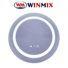 Зеркало для ванной комнаты Winmix PLAIN MC02-60-CASE (с LED-подсветкой, часы, антизапотевание) Бровари