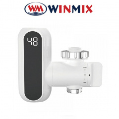 Електричний проточний водонагрівач Winmix Electra 650-E (з індикатором темп) на вилив 3,3 кВт, Белый Білгород-Дністровський