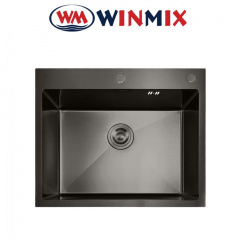 Кухонная мойка Winmix MH5843 Nano-Black из нержавеющей стали, Графит Шепетовка