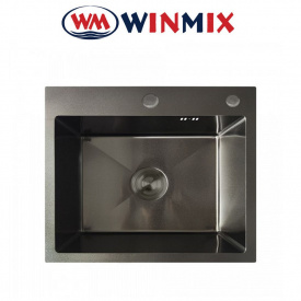 Кухонна мийка Winmix MH5045 Nano-Black з нержавіючої сталі, Графіт