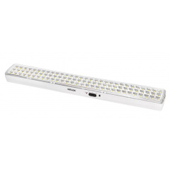 Аккумуляторный аварийный светильник Delux REL-901LED (2х3.7V2Ah) 90 LED 6Вт 480x68x38 Лозова