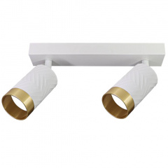 Спот Polux Arras 5.5x26x16 см Біло-золотистий (Pol323606) Краматорськ