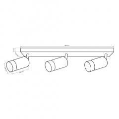 Спот Polux Arras 5.5x39x16 см Біло-золотистий (Pol323613) Вишгород