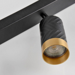 Спот Polux Arras 5.5x26x16.5 см Чорно-золотистий (Pol323545) Калуш