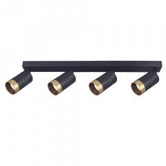 Спот Polux Arras 5.5x59.5x16.5 см Чорно-золотистий (Pol323569) Київ