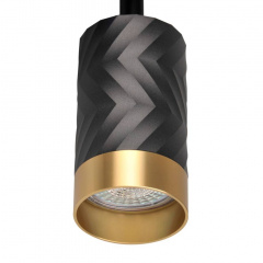 Спот Polux Arras 5.5x59.5x16.5 см Чорно-золотистий (Pol323569) Київ