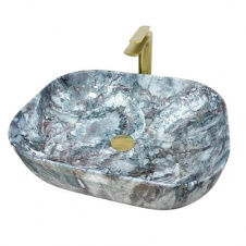 Раковина накладна VBI Bergamo Blue tourmaline glossy (VBI-012504)
