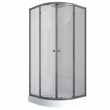 Душова кабіна Mixxus Plain SCT02-90x90x195-TR Graphite (MI6901)