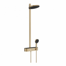 Душова система Hansgrohe Pulsify Showerpipe 260 2jet з термостатом шліфована бронза (24240140)