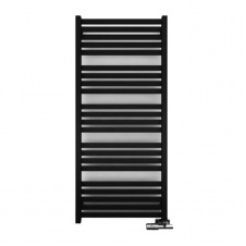 Електрична рушникосушка Terma Marlin One 530x1185 чорна матова П