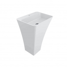 Умивальник Miraggio Sun 600, miramarble, білий глянцевий